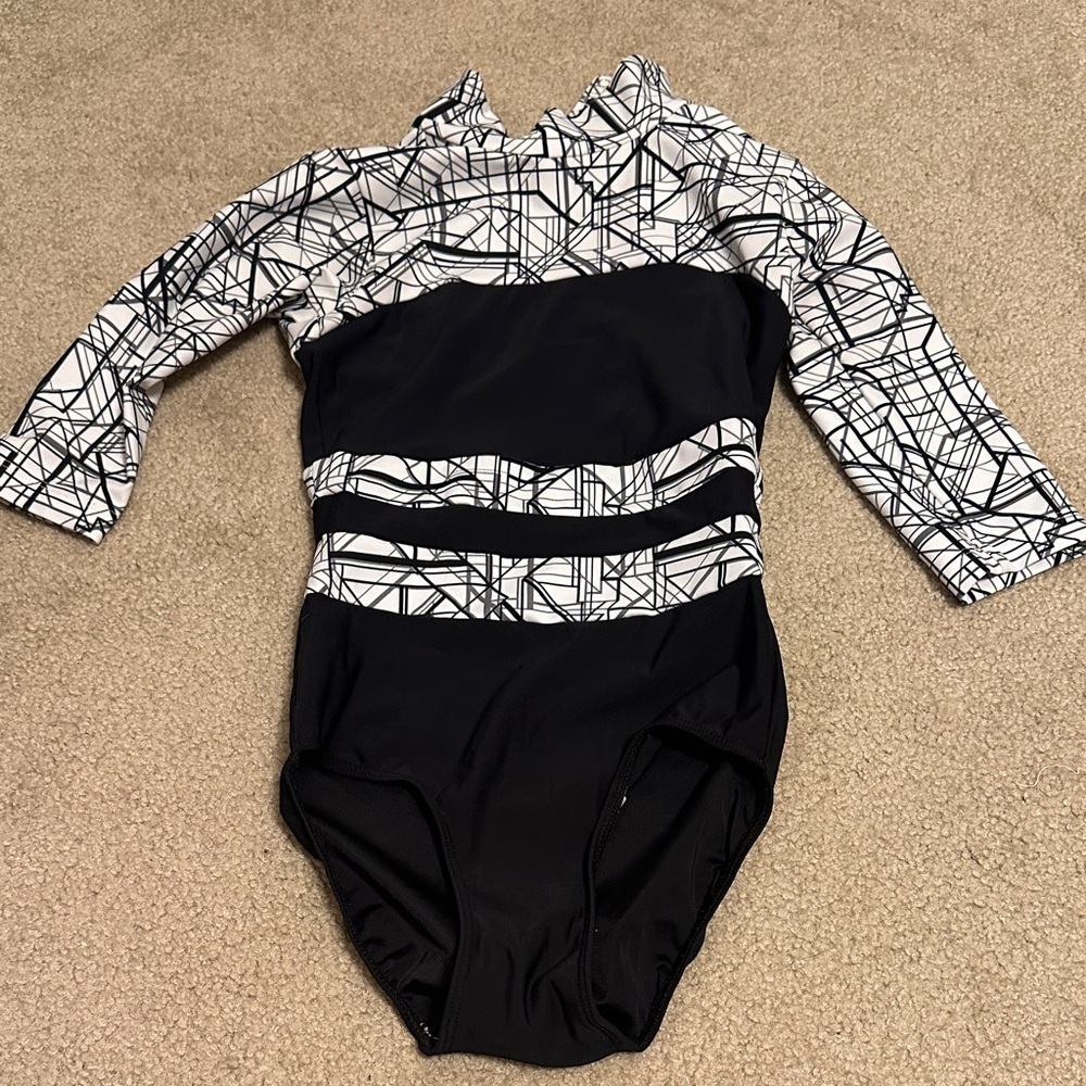 Black and White Eleve XS Leotard